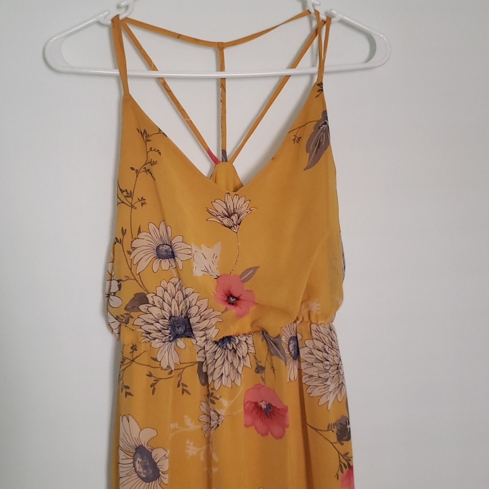 Golden yellow Fall/Spring Maxi - Picture 2 of 4